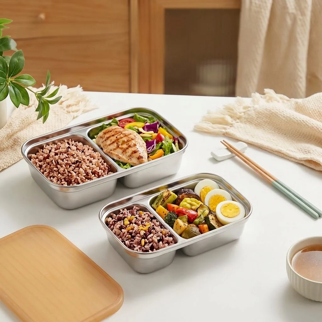 304 Edelstahl Bento-Box, unter – Food Storage Oven Safe Bewertung und Preis